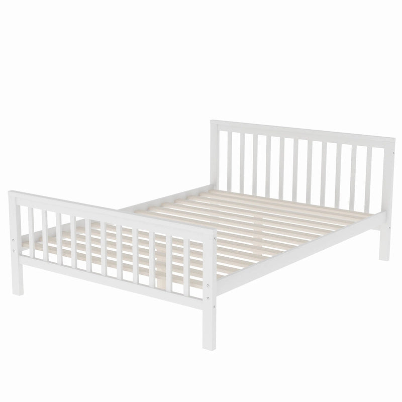 Lit mezzanine double sur grand format avec escalier