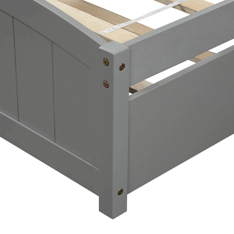Lit plateforme simple avec lit gigogne