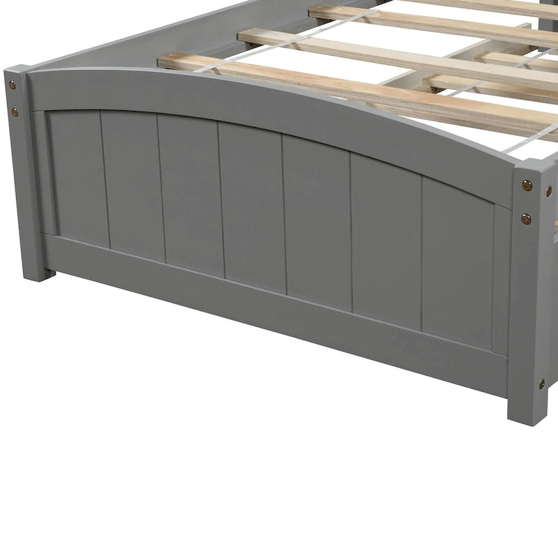 Lit plateforme simple avec lit gigogne