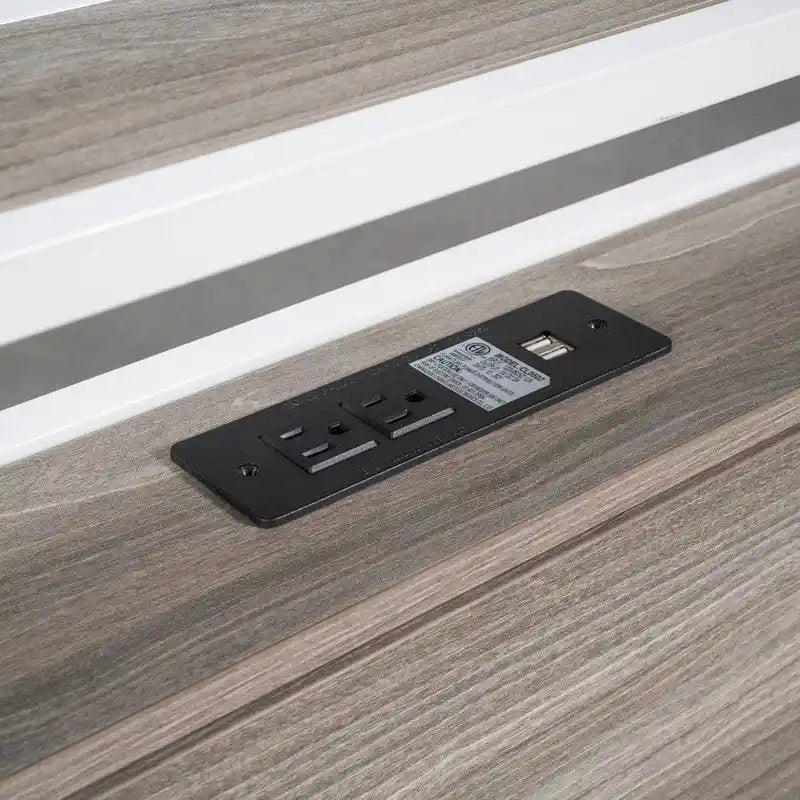 Lit plateforme en métal queen size avec lit gigogne, ports USB, pas besoin de sommier tapissier