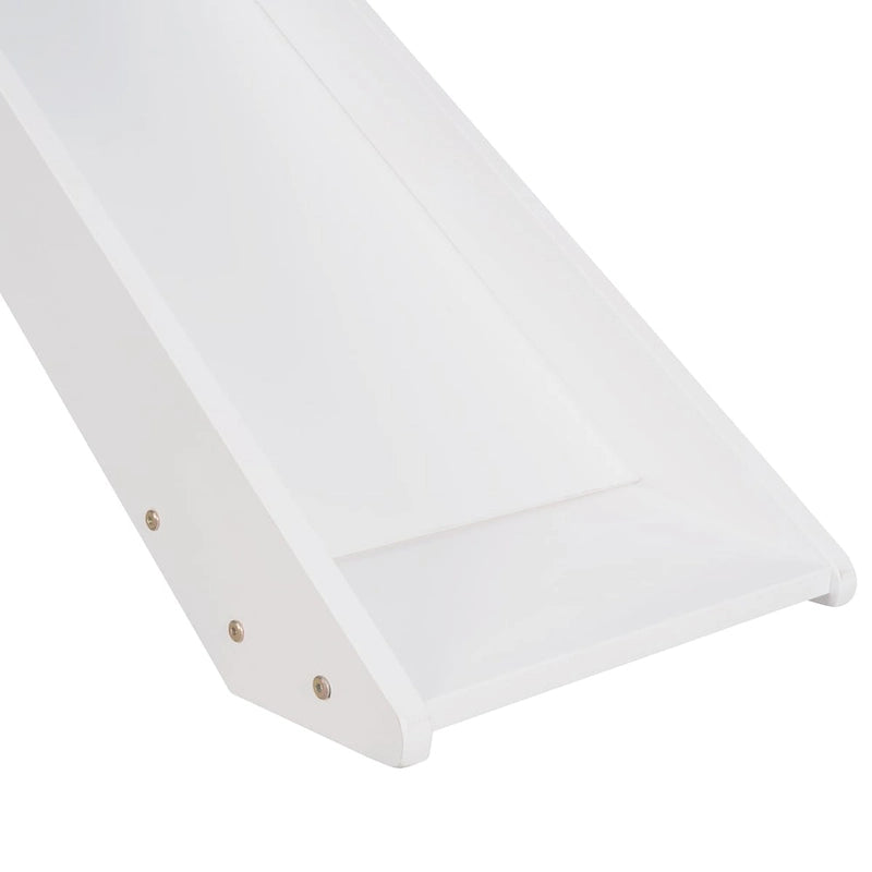 Lit mezzanine en bois massif de taille double avec toboggan et échelle