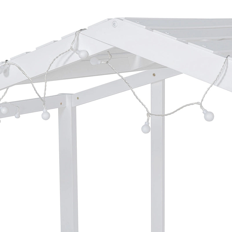 Lit mezzanine pour une personne avec échelle et toboggan