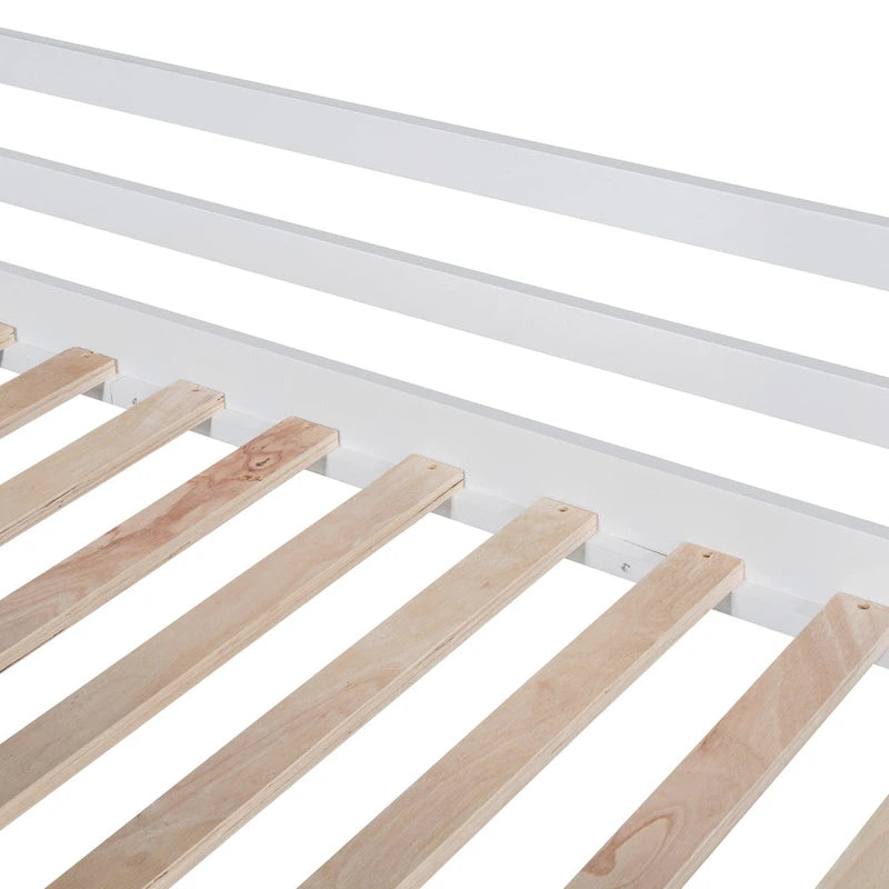 Lit mezzanine pour une personne avec échelle et toboggan