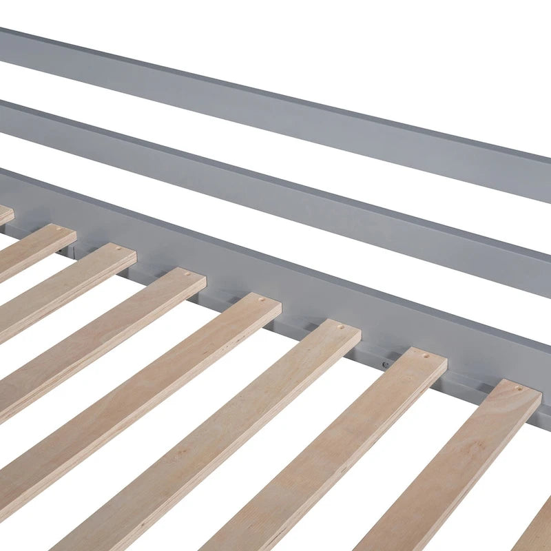 Lit mezzanine pour une personne avec échelle et toboggan